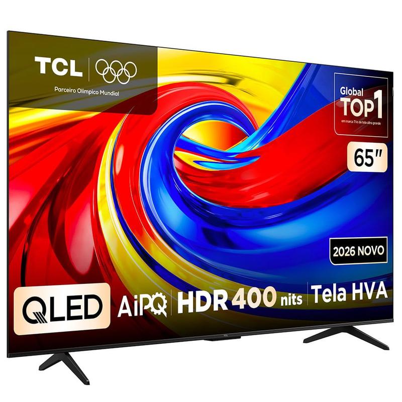 Smart TV 4K TCL Advanced QLED 65” Polegadas com Processador AIPQ